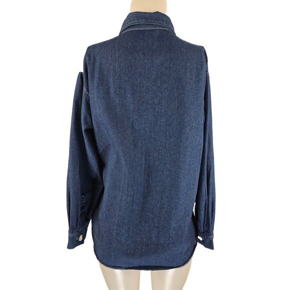 Fashion Bug Christmas Winter Holiday Long Sleeve Button Up Blouse 14/16 - Picture 5 of 6